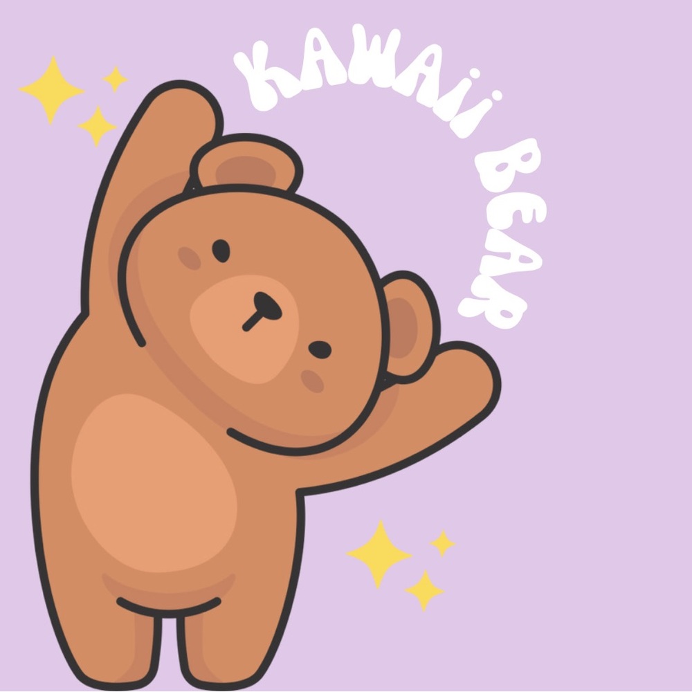 Kawaii Bear Hair clip Set - Picture 4 of 4